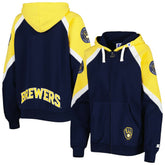 Milwaukee Brewers Starter Women's Hail Mary Full-Zip Hoodie - MLB