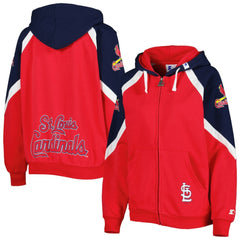 St. Louis Cardinals Starter Women's Hail Mary Full-Zip Hoodie - MLB