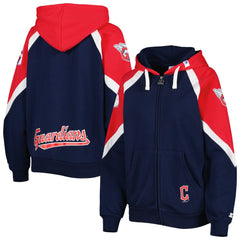 Cleveland Guardians Starter Women's Hail Mary Full-Zip Hoodie - MLB