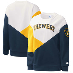 Milwaukee Brewers Starter Women's Shutout Pullover Sweatshirt - MLB