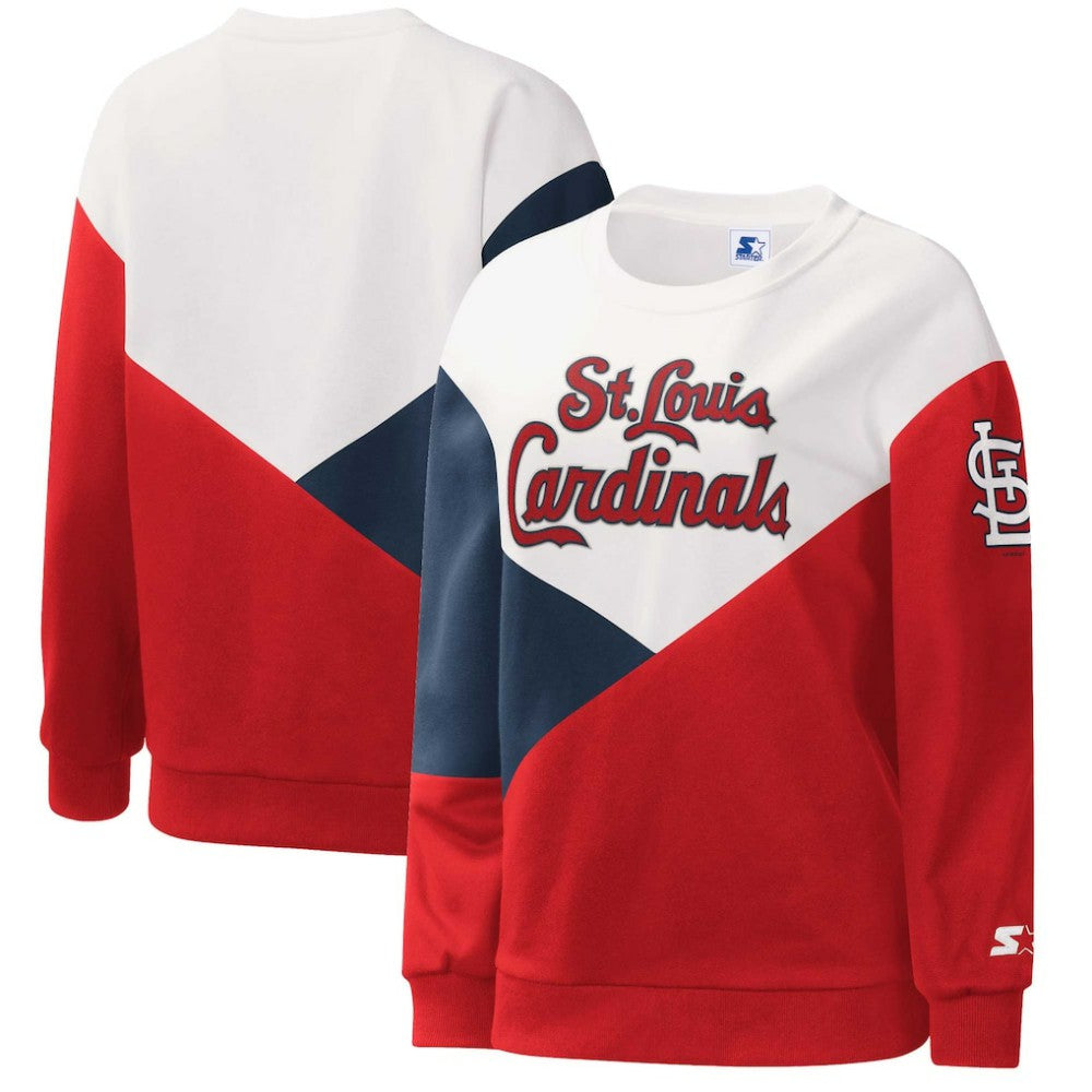 St. Louis Cardinals Starter Women's Shutout Pullover Sweatshirt - MLB