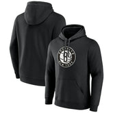 Brooklyn Nets Alternate Logo Pullover Hoodie Black - NBA