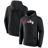 Portland Trail Blazers Alternate Logo Pullover Hoodie Black - NBA