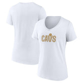 Cleveland Cavaliers Women's Wordmark V-Neck T-Shirt White - NBA