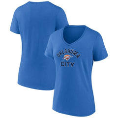 Oklahoma City Thunder Women's Overtime Team V-Neck T-Shirt Blue - NBA