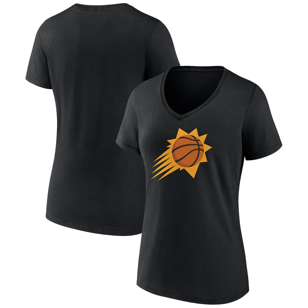 Phoenix Suns Women's Alternate Logo V-Neck T-Shirt Black - NBA
