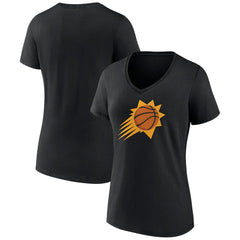 Phoenix Suns Women's Alternate Logo V-Neck T-Shirt Black - NBA