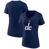 Washington Wizards Women's Alternate Logo V-Neck T-Shirt Navy - NBA