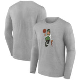 Boston Celtics Alternate Logo Long Sleeve T-Shirt Gray - NBA