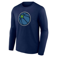 Minnesota Timberwolves Alternate Logo Long Sleeve T-Shirt Navy - NBA