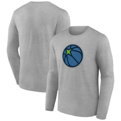 Minnesota Timberwolves Alternate Logo Long Sleeve T-Shirt Gray - NBA