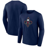 New Orleans Pelicans Alternate Logo Long Sleeve T-Shirt Navy - NBA