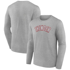Oklahoma City Thunder Alternate Logo Long Sleeve T-Shirt Gray - NBA