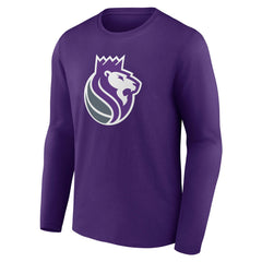 Sacramento Kings Alternate Logo Long Sleeve T-Shirt Purple - NBA