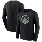San Antonio Spurs Alternate Logo Long Sleeve T-Shirt Black - NBA