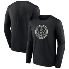 San Antonio Spurs Alternate Logo Long Sleeve T-Shirt Black - NBA