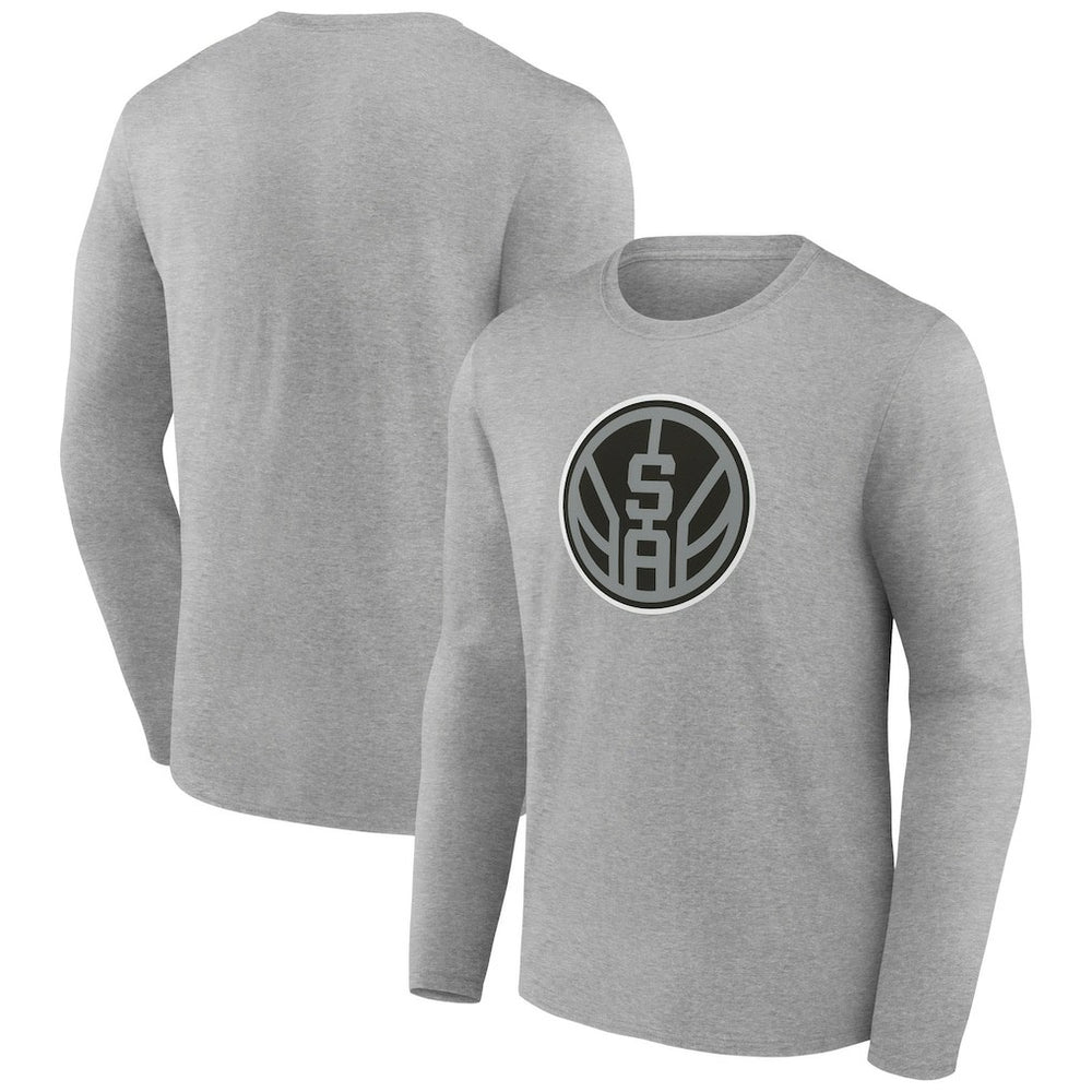 San Antonio Spurs Alternate Logo Long Sleeve T-Shirt Gray - NBA