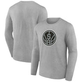 San Antonio Spurs Alternate Logo Long Sleeve T-Shirt Gray - NBA