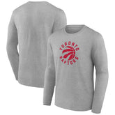 Toronto Raptors Alternate Logo Long Sleeve T-Shirt Gray - NBA