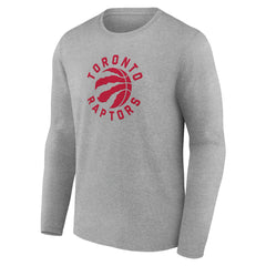 Toronto Raptors Alternate Logo Long Sleeve T-Shirt Gray - NBA