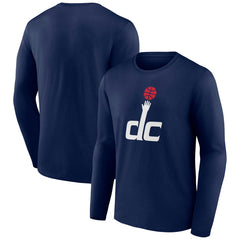 Washington Wizards Alternate Logo Long Sleeve T-Shirt Navy - NBA