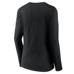 Boston Celtics Women's Alternate Logo V-Neck Long Sleeve T-Shirt Black - NBA