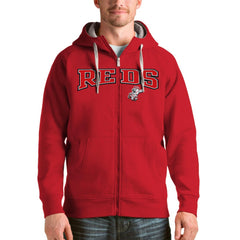 Cincinnati Reds Antigua Team Logo Victory Full-Zip Hoodie - MLB
