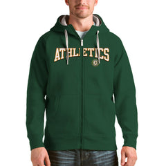 Athletics Antigua Team Logo Victory Full-Zip Hoodie - MLB