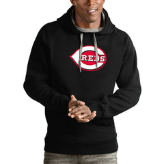 Cincinnati Reds Antigua Victory Pullover Team Logo Hoodie - MLB