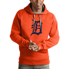 Detroit Tigers Antigua Victory Pullover Team Logo Hoodie - MLB