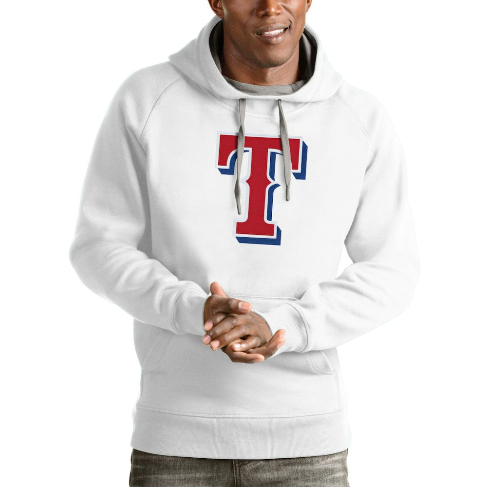 Texas Rangers Antigua Victory Pullover Team Logo Hoodie - MLB