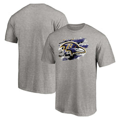 Baltimore Ravens True Color T-Shirt Heather Gray | NFL