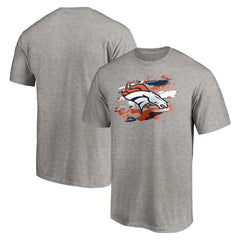 Denver Broncos True Color T-Shirt Heather Gray | NFL