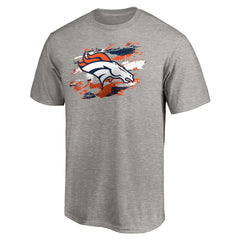 Denver Broncos True Color T-Shirt Heather Gray | NFL