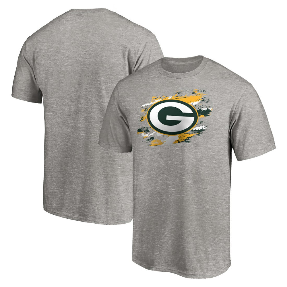 Green Bay Packers True Color T-Shirt Heather Gray | NFL