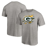 Green Bay Packers True Color T-Shirt Heather Gray | NFL