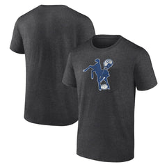 Indianapolis Colts Throwback Logo T-shirt Charcoal | NFL