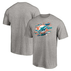 Miami Dolphins True Color T-Shirt Heather Gray | NFL