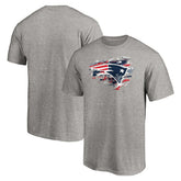 New England Patriots True Color T-Shirt Heather Gray | NFL