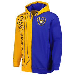 Milwaukee Brewers Mitchell & Ness Fleece Full-Zip Hoodie - MLB