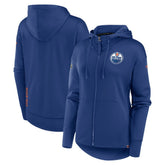 Edmonton Oilers Fanatics Women's Authentic Pro Scuba Full-Zip Hoodie - Royal - NHL