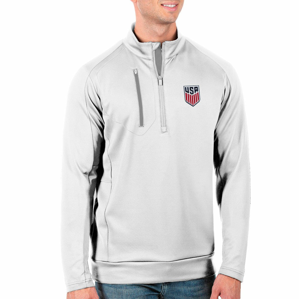 USMNT Antigua Generation Quarter-Zip Top White - FIFA World CUP