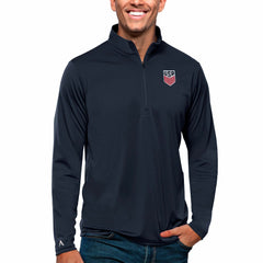 USMNT Antigua Tribute Quarter-Zip Pullover Top Navy - FIFA World CUP