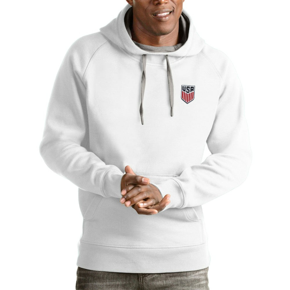 USMNT Antigua Victory Pullover Hoodie White - FIFA World CUP
