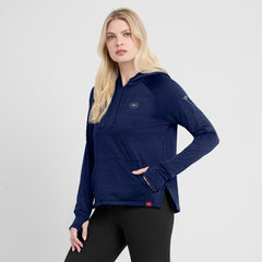 Montreal Canadiens Fanatics Women's Authentic Pro Pullover Hoodie - Heather Navy - NHL