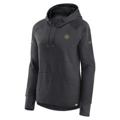 Boston Bruins Fanatics Women's Authentic Pro Pullover Hoodie - Heather Charcoal - NHL