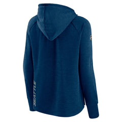 Seattle Kraken Fanatics Women's Authentic Pro Pullover Hoodie - Heather Deep Sea Blue - NHL