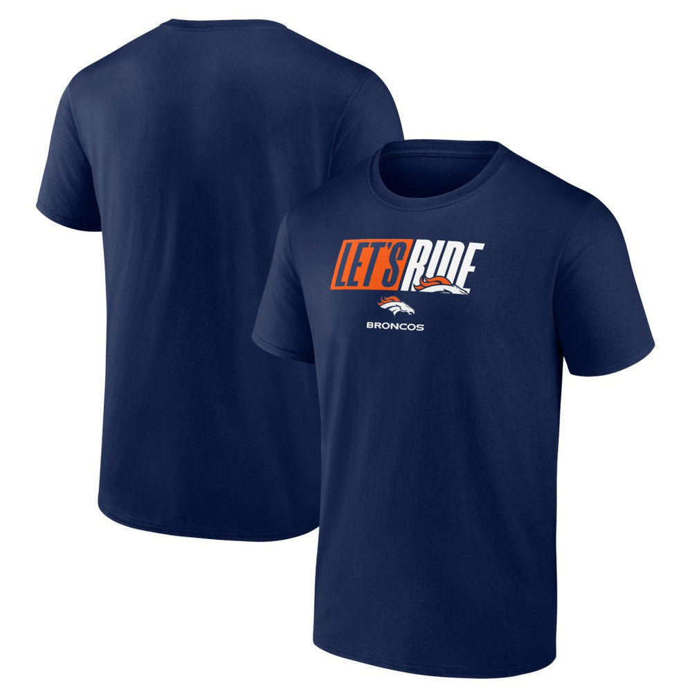 Denver Broncos Let's Ride T-Shirt Navy | NFL