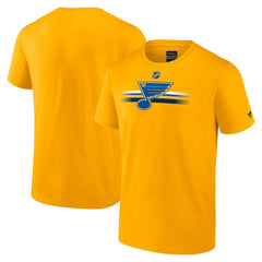St. Louis Blues Fanatics Authentic Pro Secondary T-Shirt - Gold - NHL