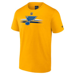 St. Louis Blues Fanatics Authentic Pro Secondary T-Shirt - Gold - NHL
